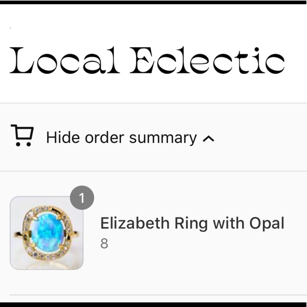 Local Electric Opal Elizabeth Ring